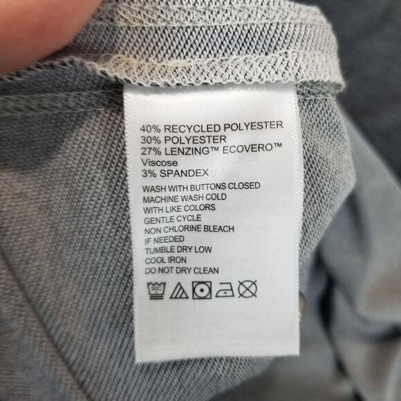 Tommy Bahama Polo Shirt Mens XXL Coasta Vera LS Performance Stretch ST227318 - Picture 8 of 12